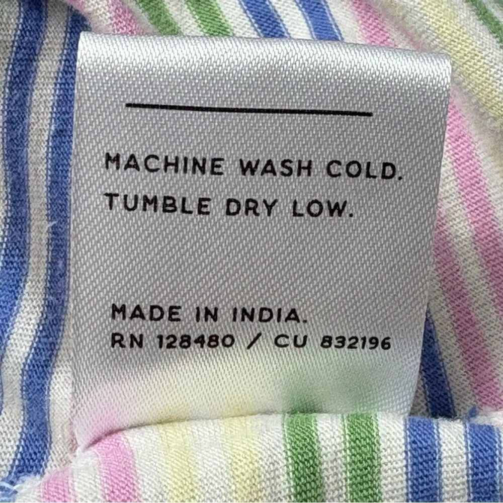 PACT Organic Cotton Tee Dress Size 3XL Multicolor Striped Sustainable *Read - Picture 9 of 9